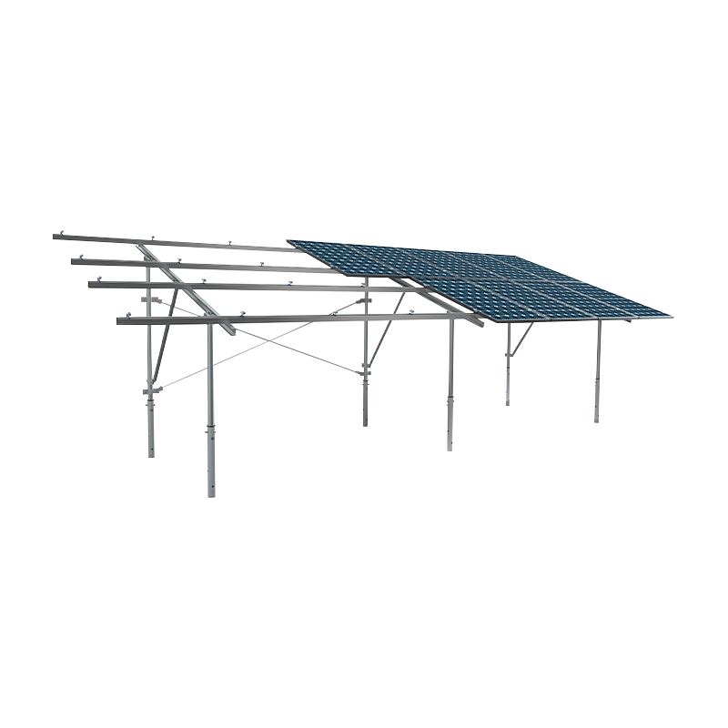 Dubbel kolumn PV -montering